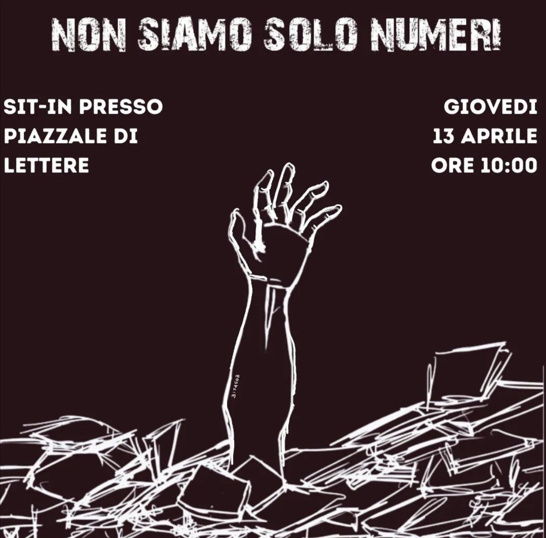 Sit-in, giovedì 13, h 10-12.